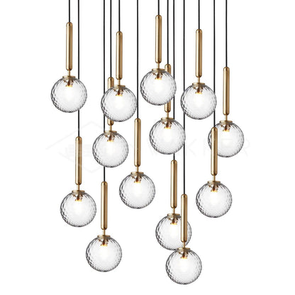 Miira Brass Hanging light Pendant Light