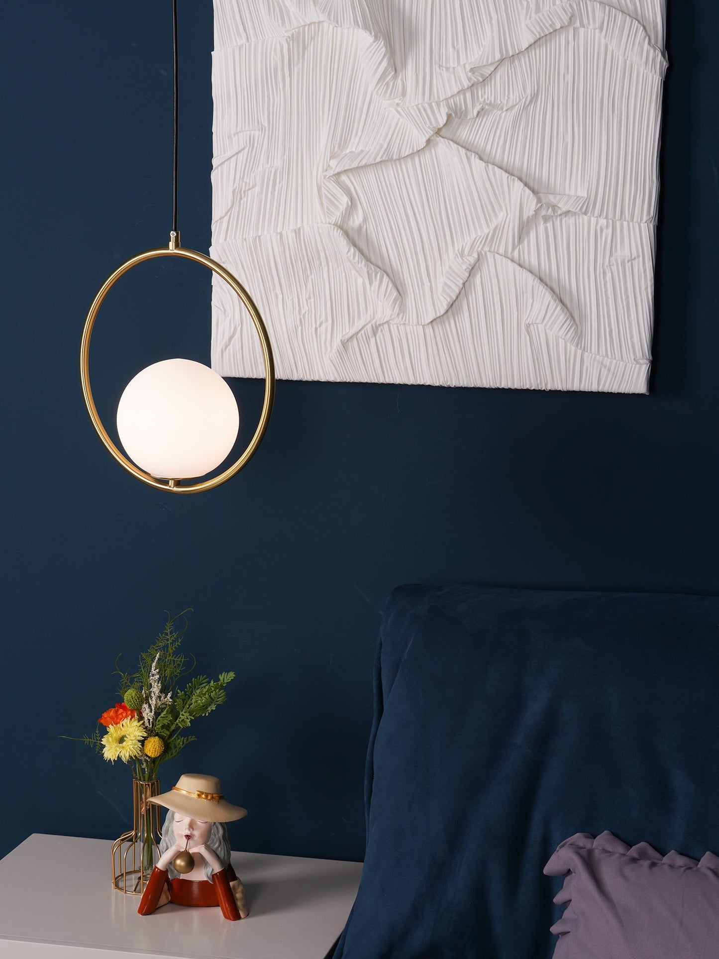 Mila Brass Drop light Pendant Light