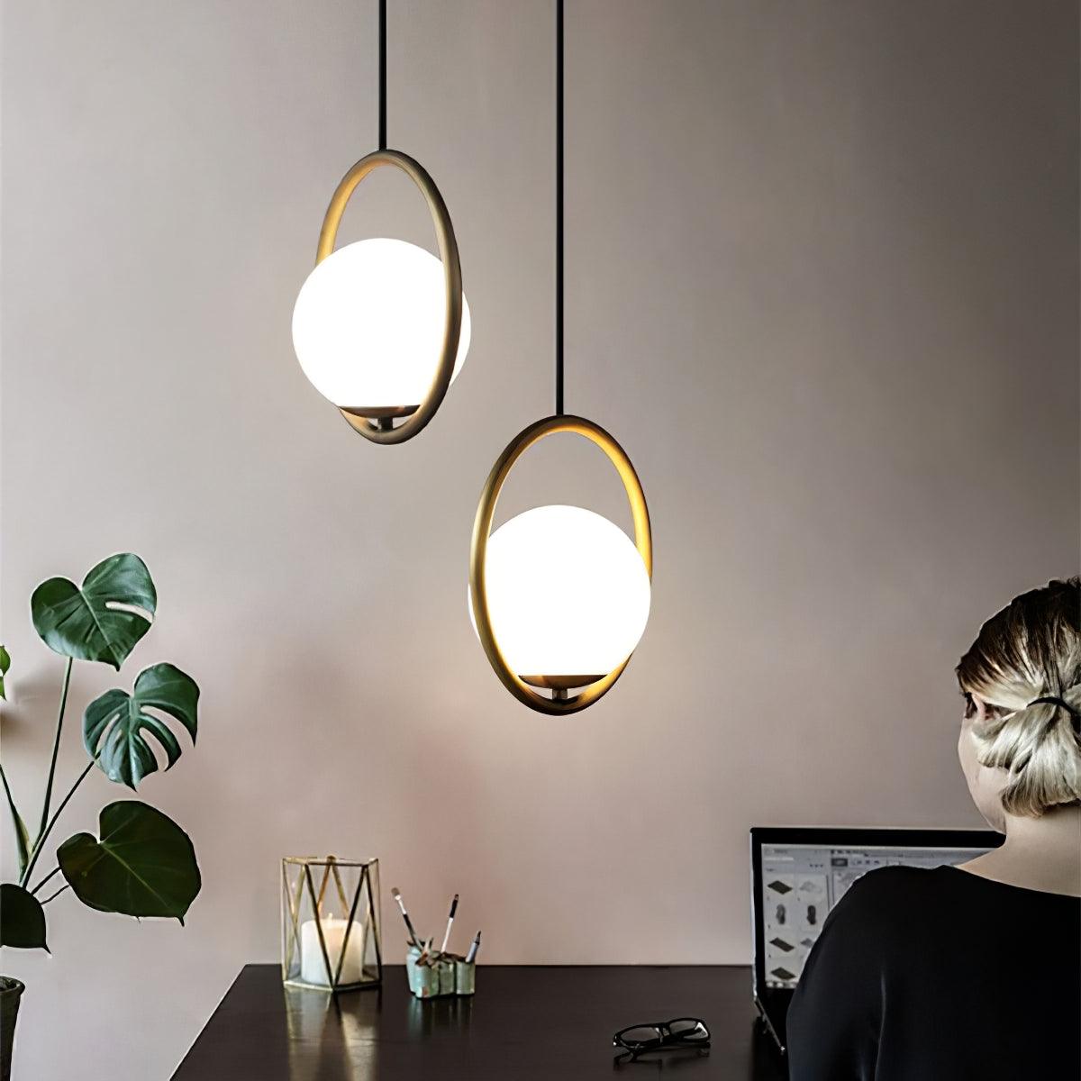 Mila Brass Drop light Pendant Light