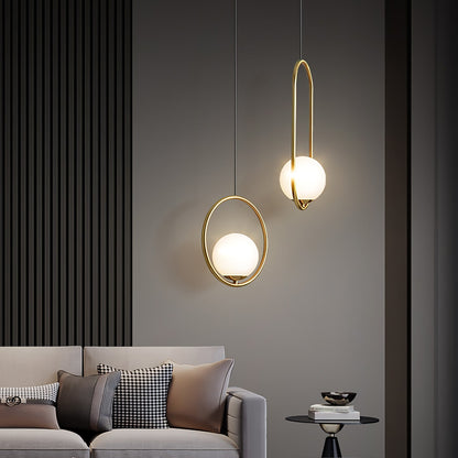 Mila Brass Ceiling light fitting Pendant Swag Light