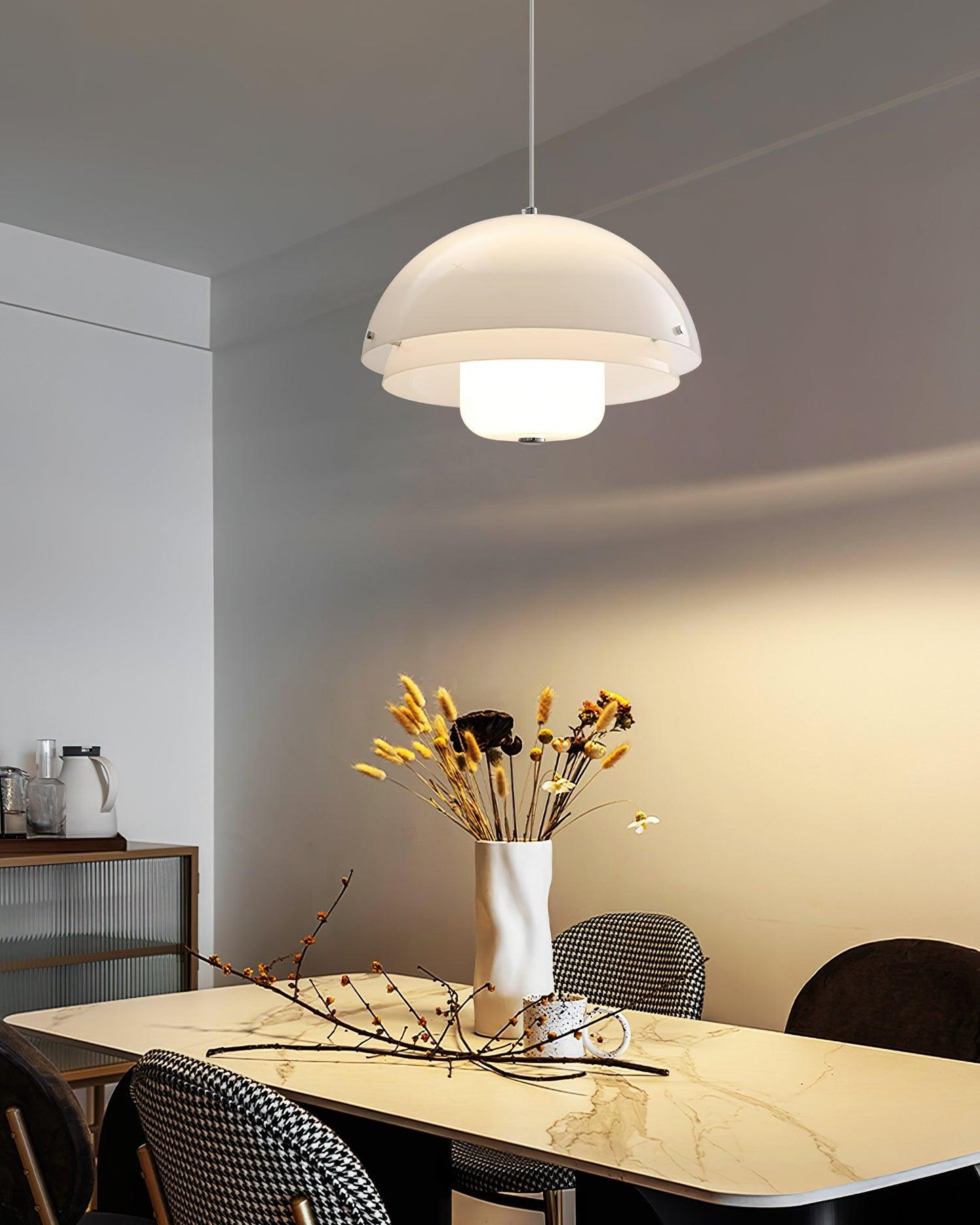 Milk White Layer Drop light Pendant Lamp