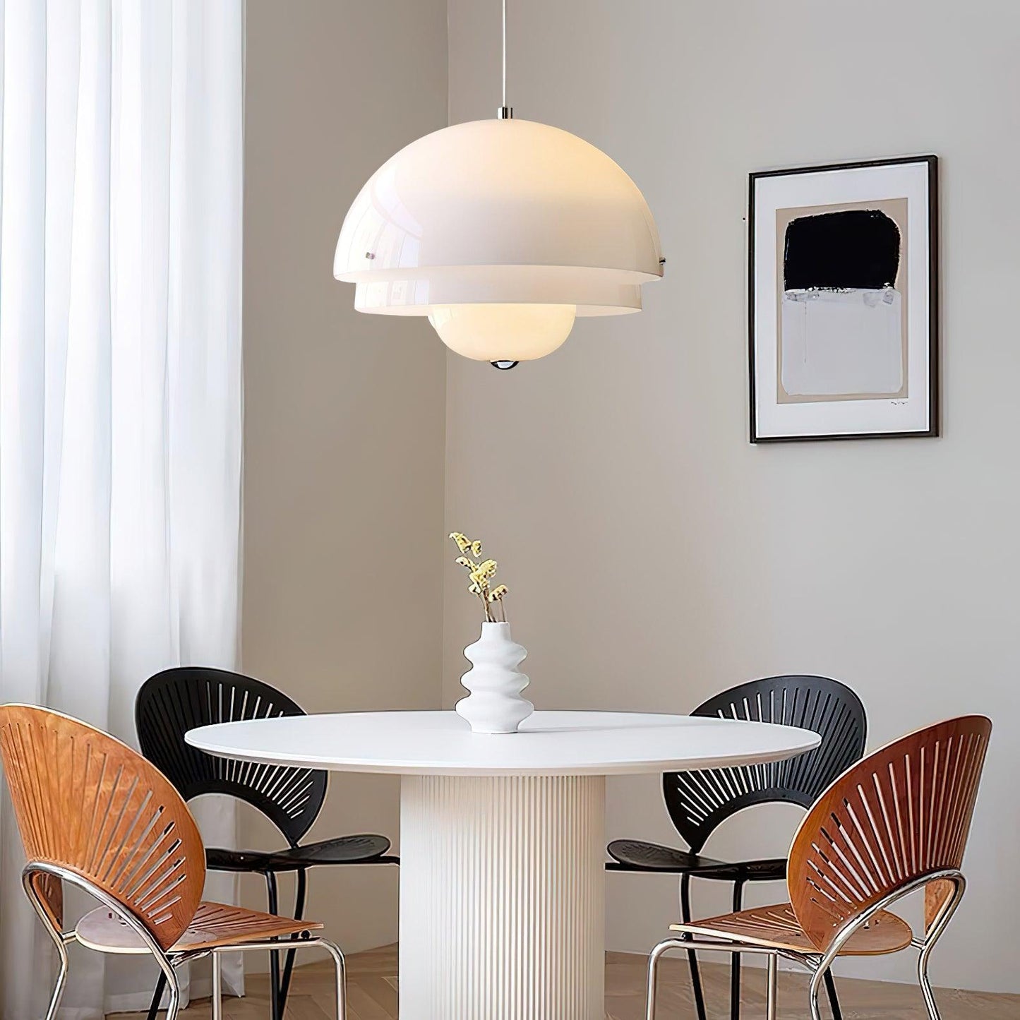 Milk White Layer Drop light Pendant Lamp