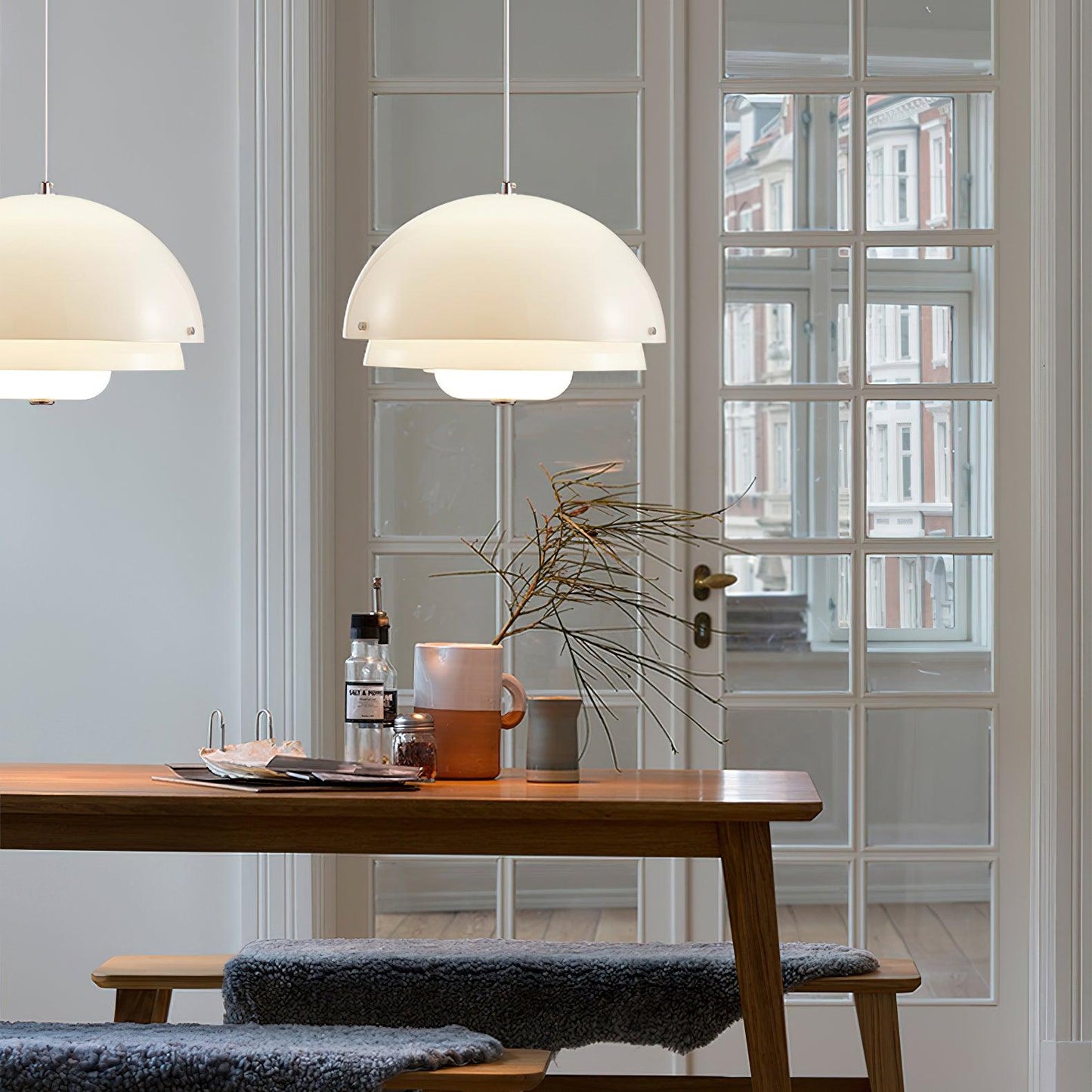 Milk White Layer Drop light Pendant Lamp