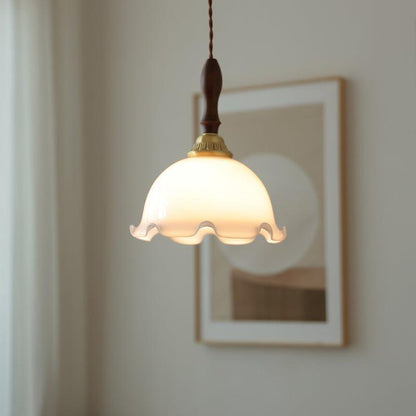 Milky Flower Drop light Pendant Light