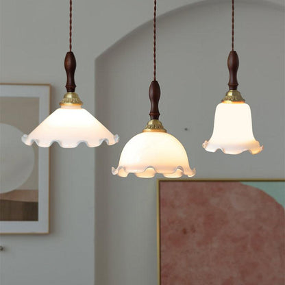 Milky Flower Drop light Pendant Light