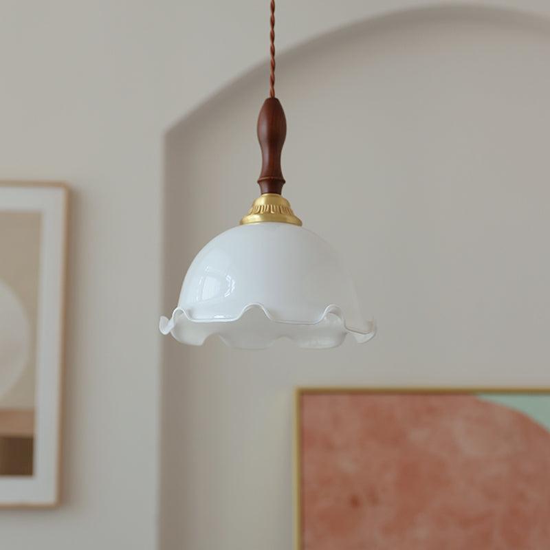 Milky Flower Drop light Pendant Light