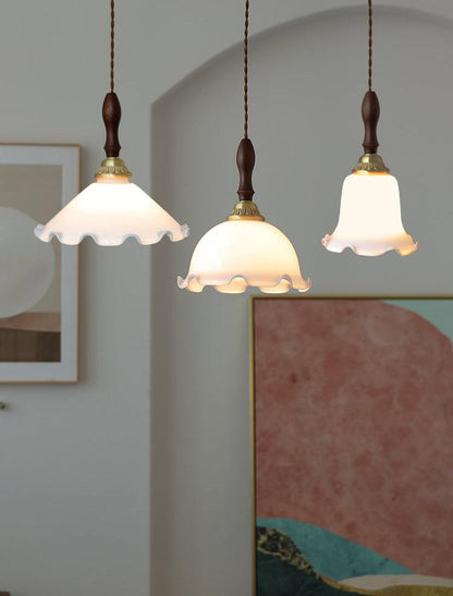 Milky Flower Drop light Pendant Light