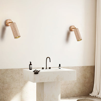 Milo Travertine Wall Spotlight
