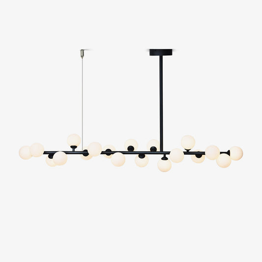 Linear Balls Gasolier Chandelier