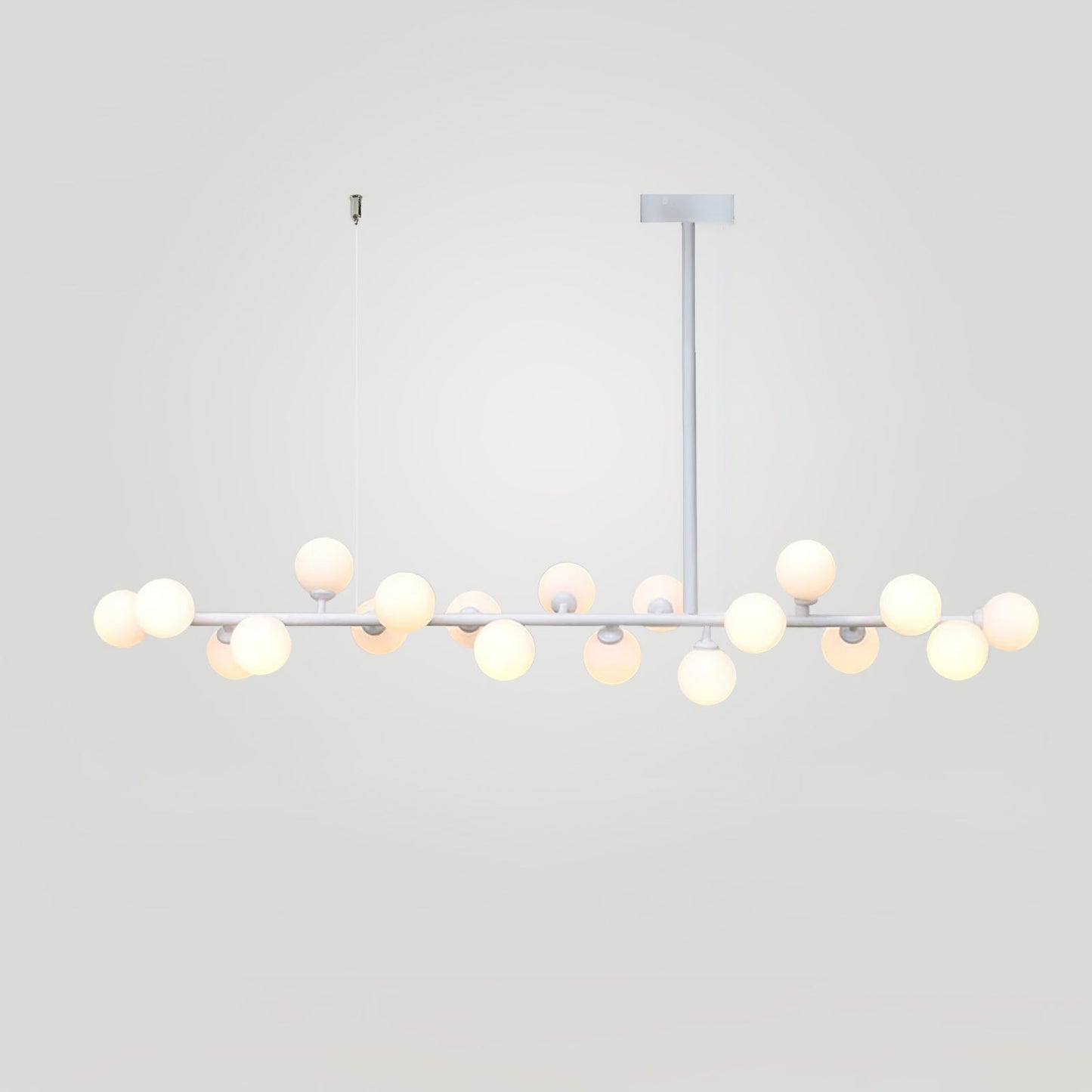 Linear Balls Gasolier Chandelier