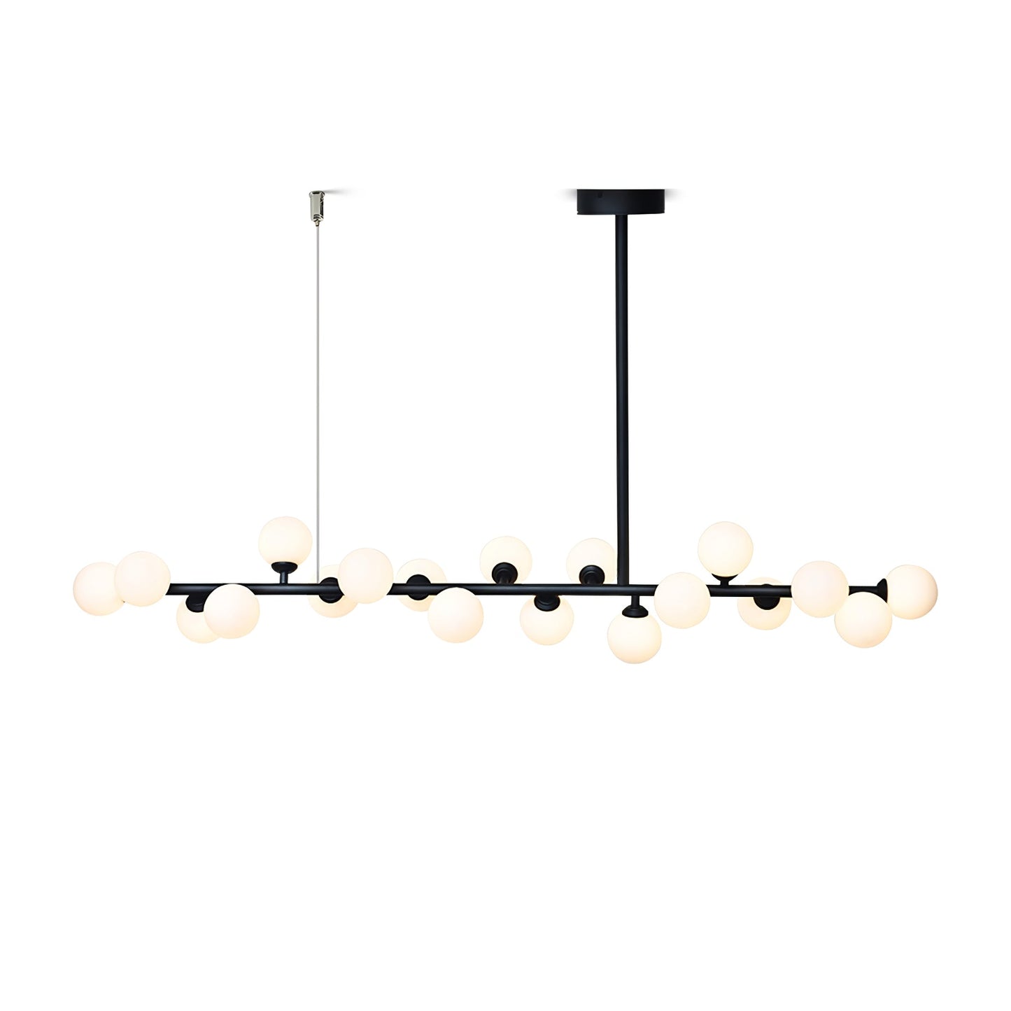 Linear Balls Gasolier Chandelier