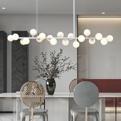 Linear Balls Gasolier Chandelier