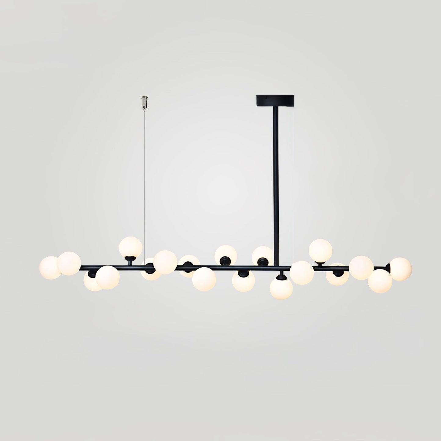 Linear Balls Gasolier Chandelier