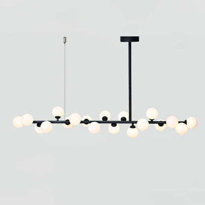 Linear Balls Gasolier Chandelier