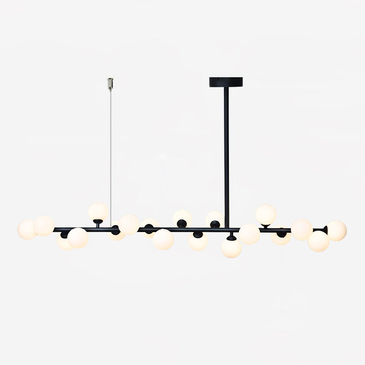 Linear Balls Gasolier Chandelier