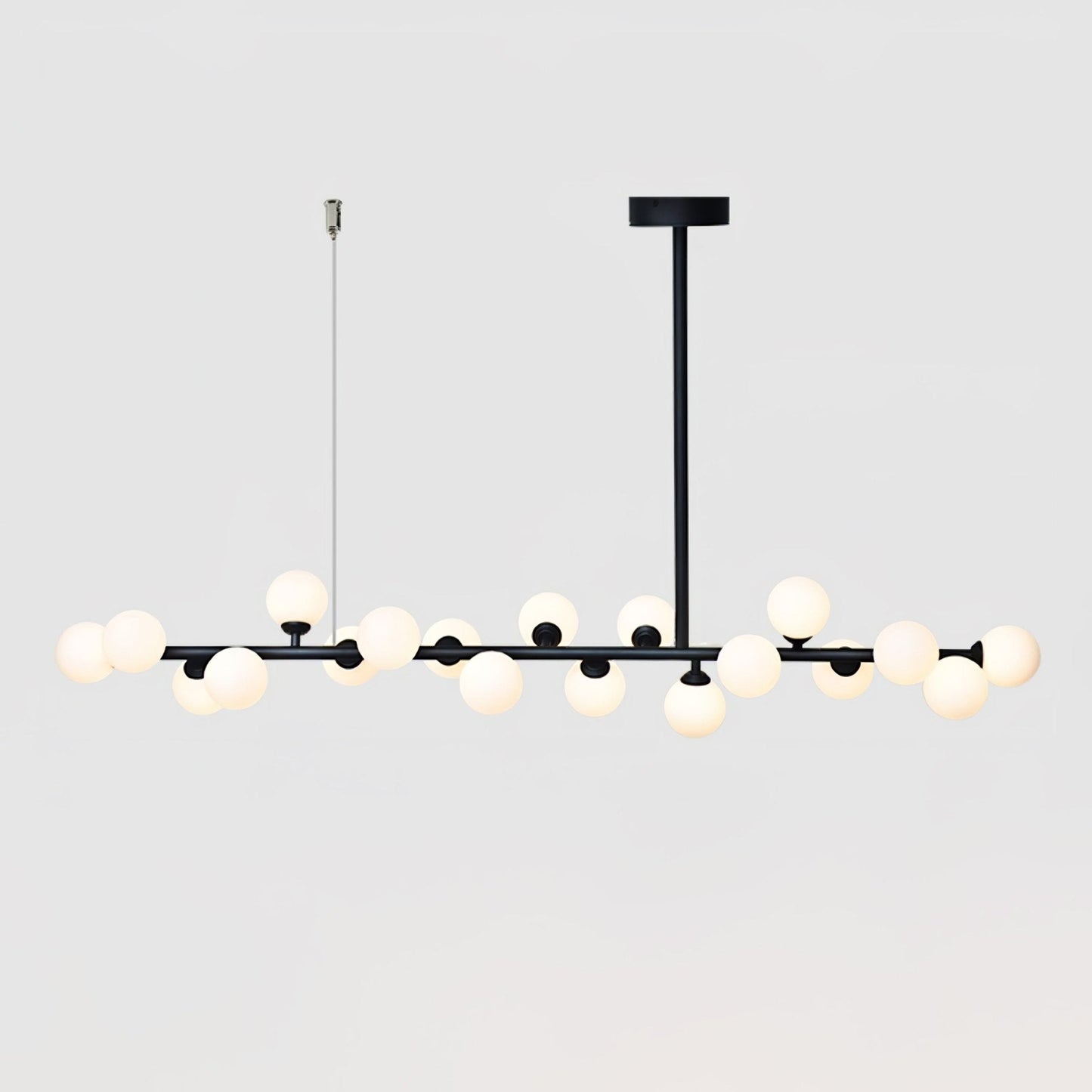 Linear Balls Gasolier Chandelier