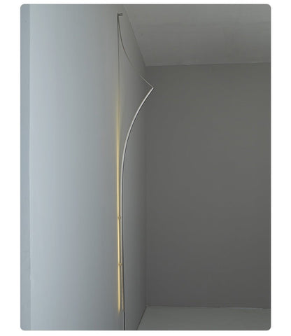 Minimalist Curving Ribbon LED Wall Sconce