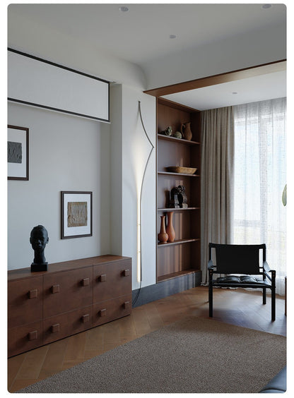 Minimalist Curving Ribbon LED Wall Sconce