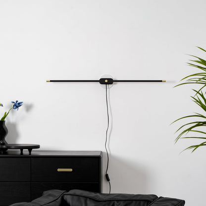 Minimalist Linear Plug-in Wall Lamp