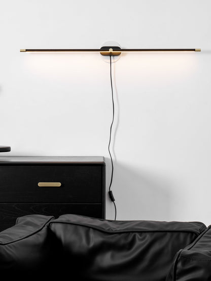 Minimalist Linear Plug-in Wall Lamp