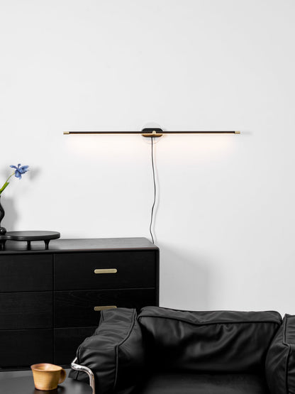 Minimalist Linear Plug-in Wall Lamp