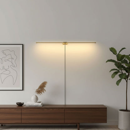 Minimalist Linear Plug-in Wall Lamp