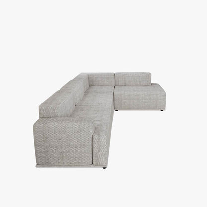 Minimalist Light Gray Modular 4 Seater Sofa