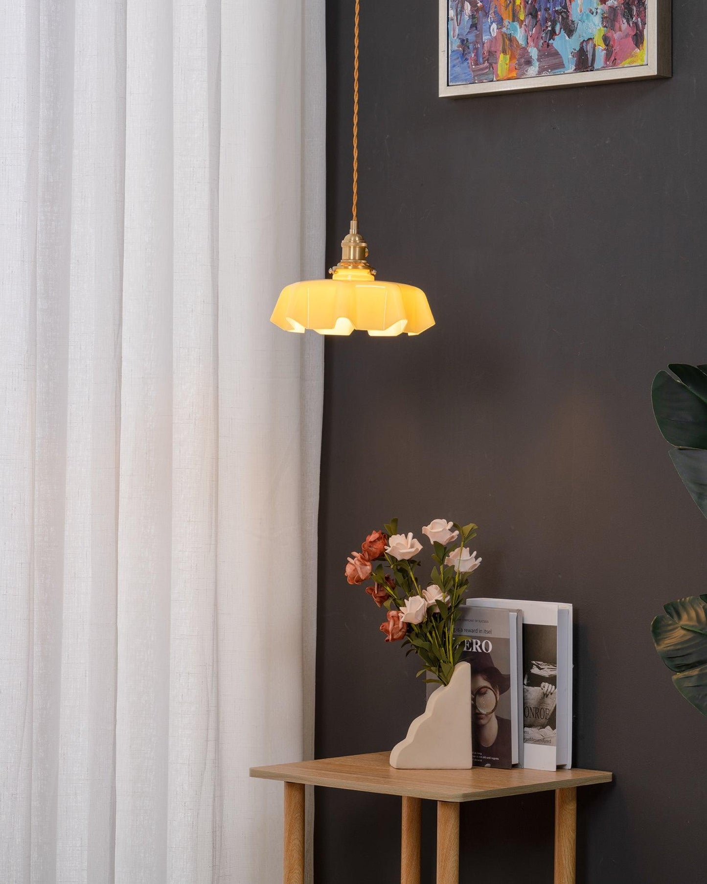 French Flower Droplight Pendant Light