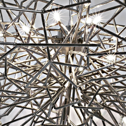 Modern Silver Geometric Pendant Light