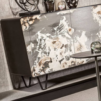 Modern Italian Decorated Bronze Sideboard