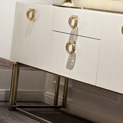 Modern Italian Designer Ivory Cabinet