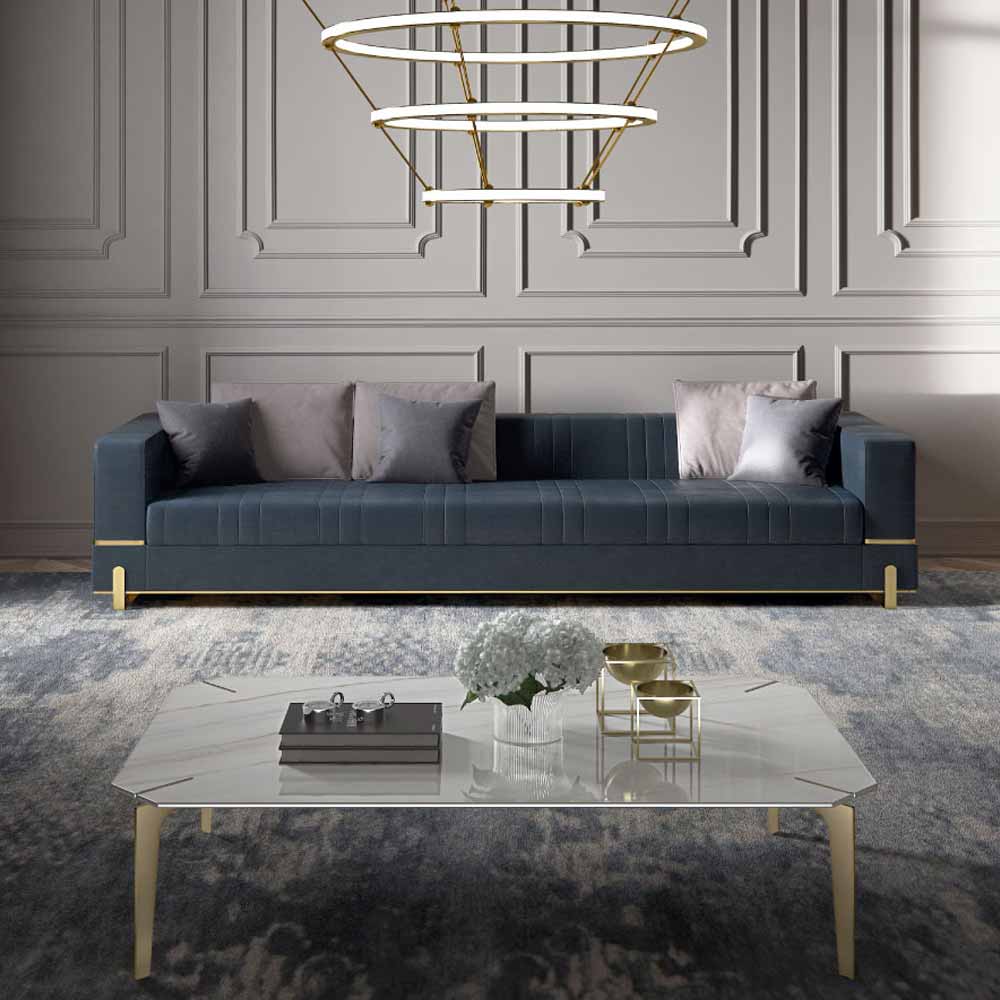 Modern Italian Designer Marble Coffee Table