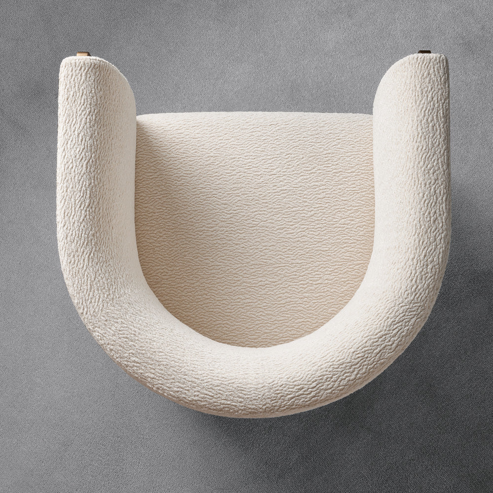 Modern Italian Designer Upholstered Tub Chair