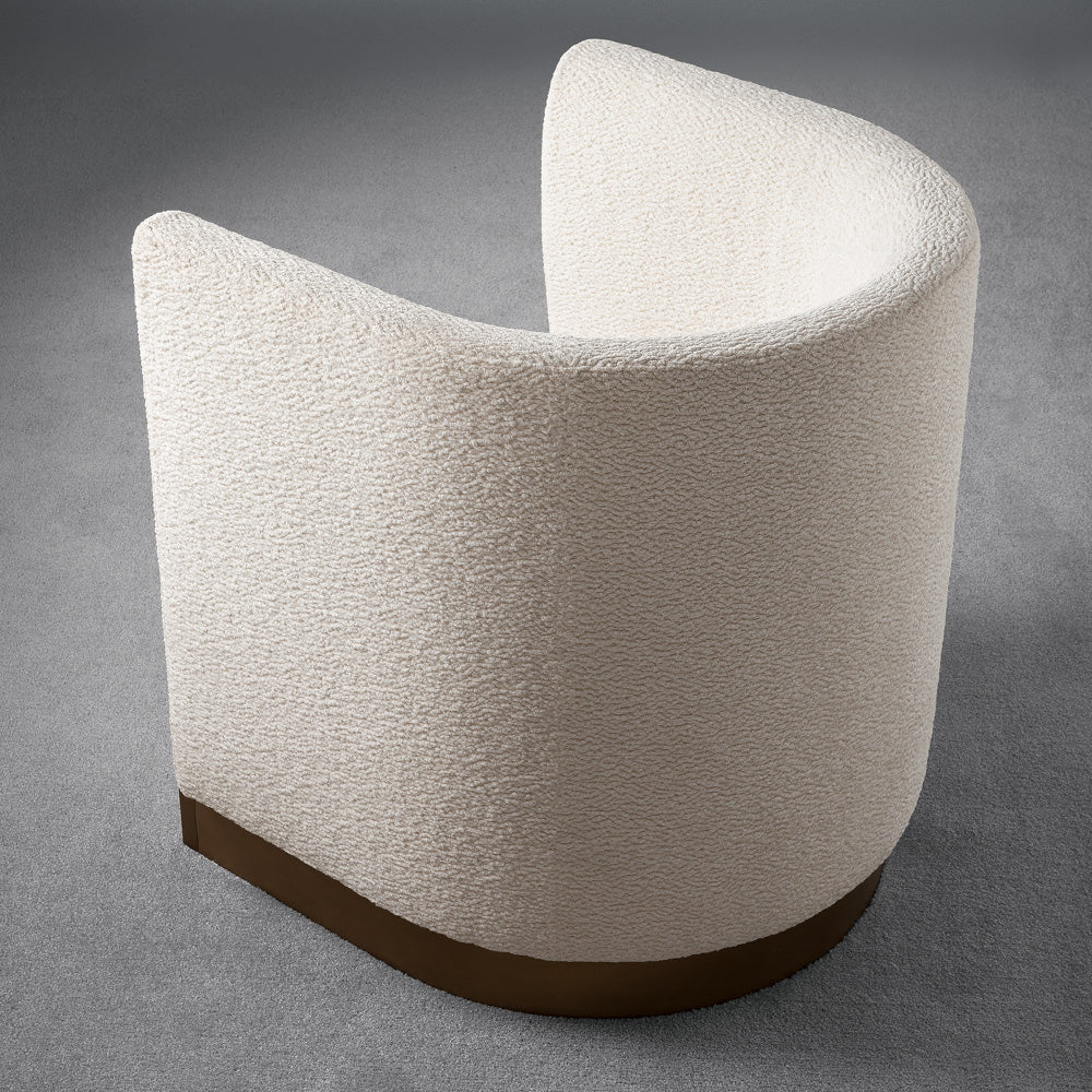 Modern Italian Designer Upholstered Tub Chair