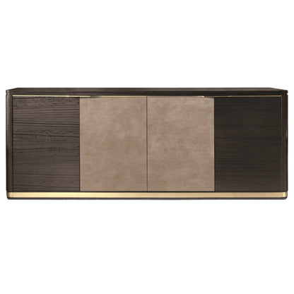 Modern Leather Front Sideboard