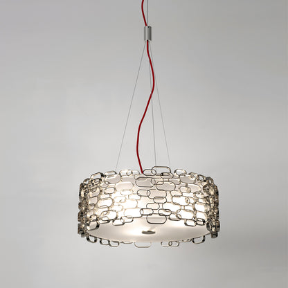 Modern Silver Geometric Ceiling Light