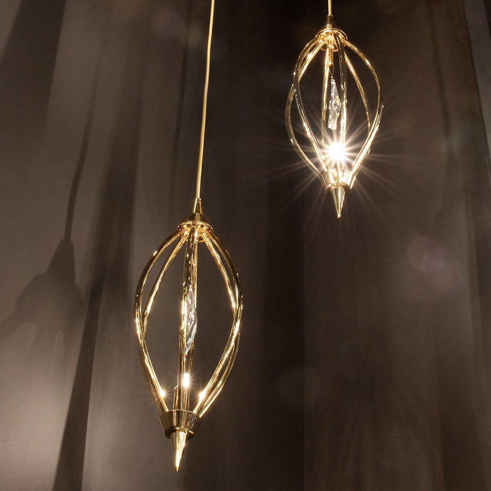 Modern Crystal Triple Pendant Chandelier