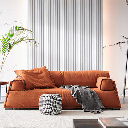 Modern Minimalist Puff Daybed Sofa - Brown