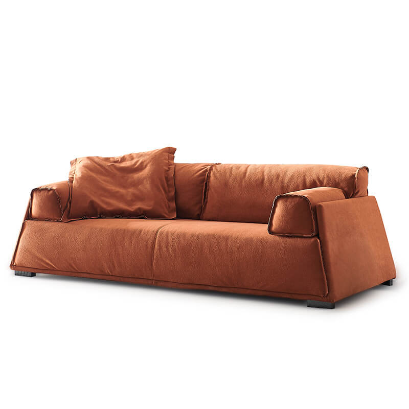 Modern Minimalist Puff Daybed Sofa - Brown