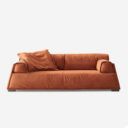 Modern Minimalist Puff Daybed Sofa - Brown