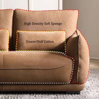 Modern Velvet Cloth Section Sofa with Arms