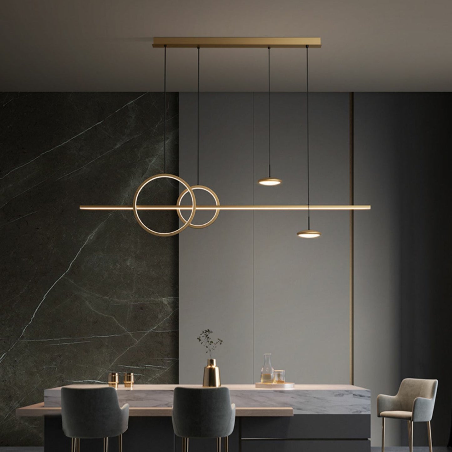 Modern Geometric Shape Ceiling fixture Chandelier