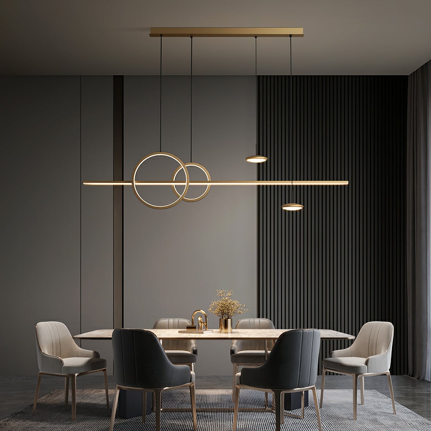 Modern Geometric Shape Ceiling fixture Chandelier