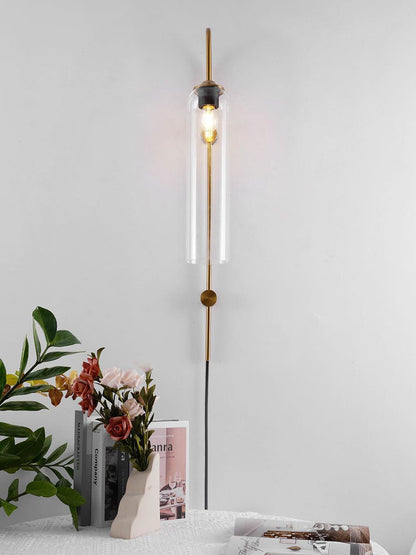 Modern Glass Plug-In Sconce Wall Lamp