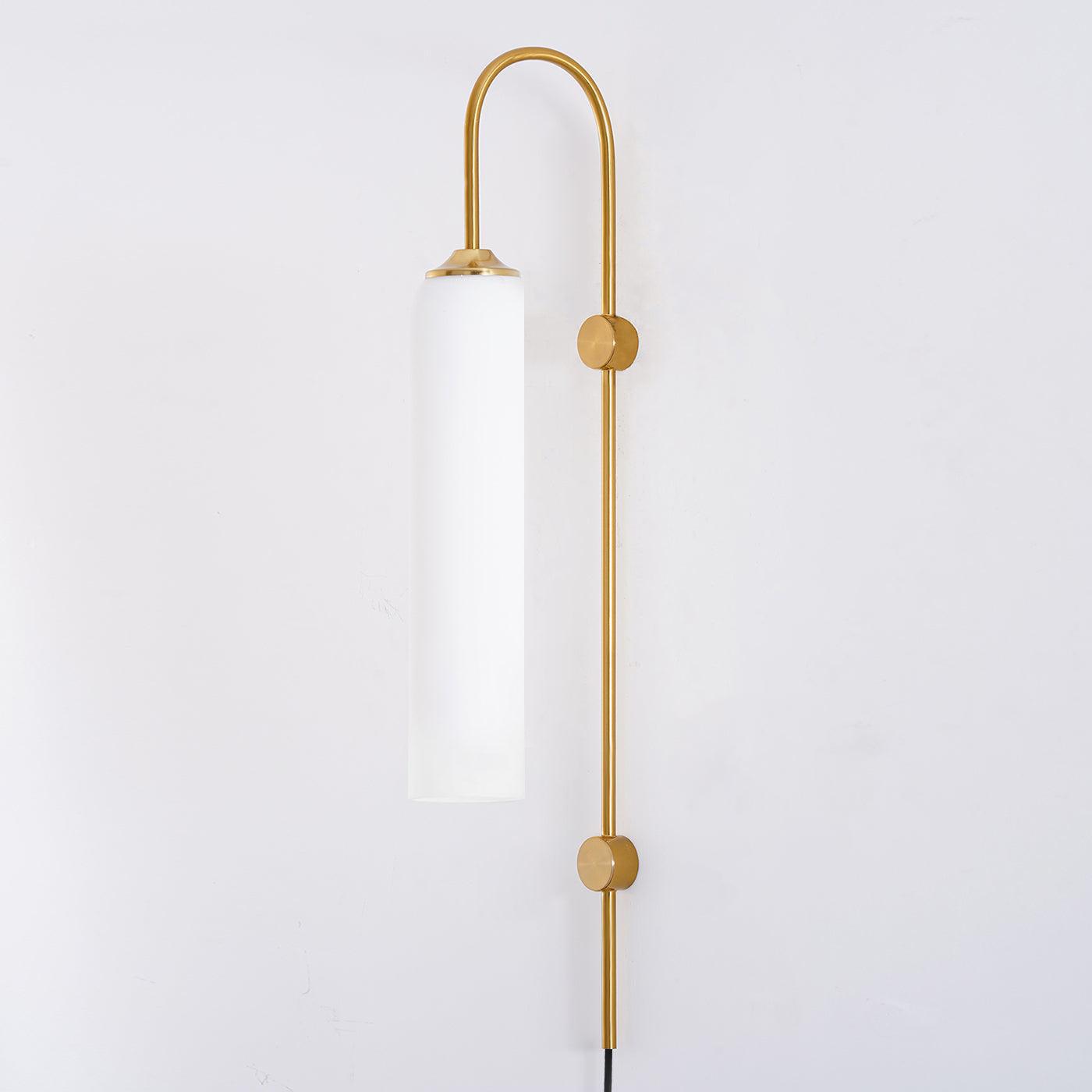 Modern Glass Plug-In Sconce Wall Lamp