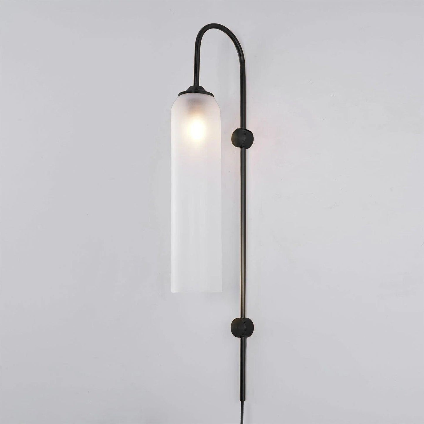 Modern Glass Plug-In Sconce Wall Lamp