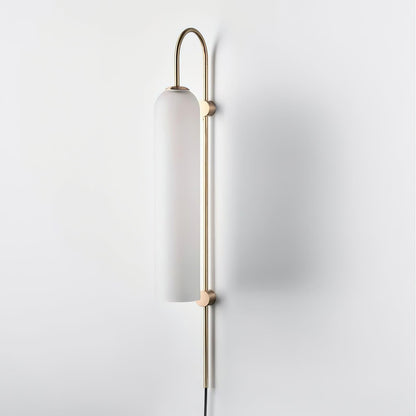 Modern Glass Plug-In Sconce Wall Lamp