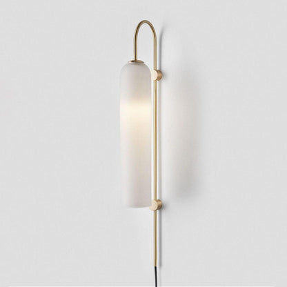 Modern Glass Plug-In Sconce Wall Lamp