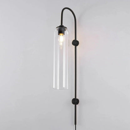 Modern Glass Plug-In Sconce Wall Lamp