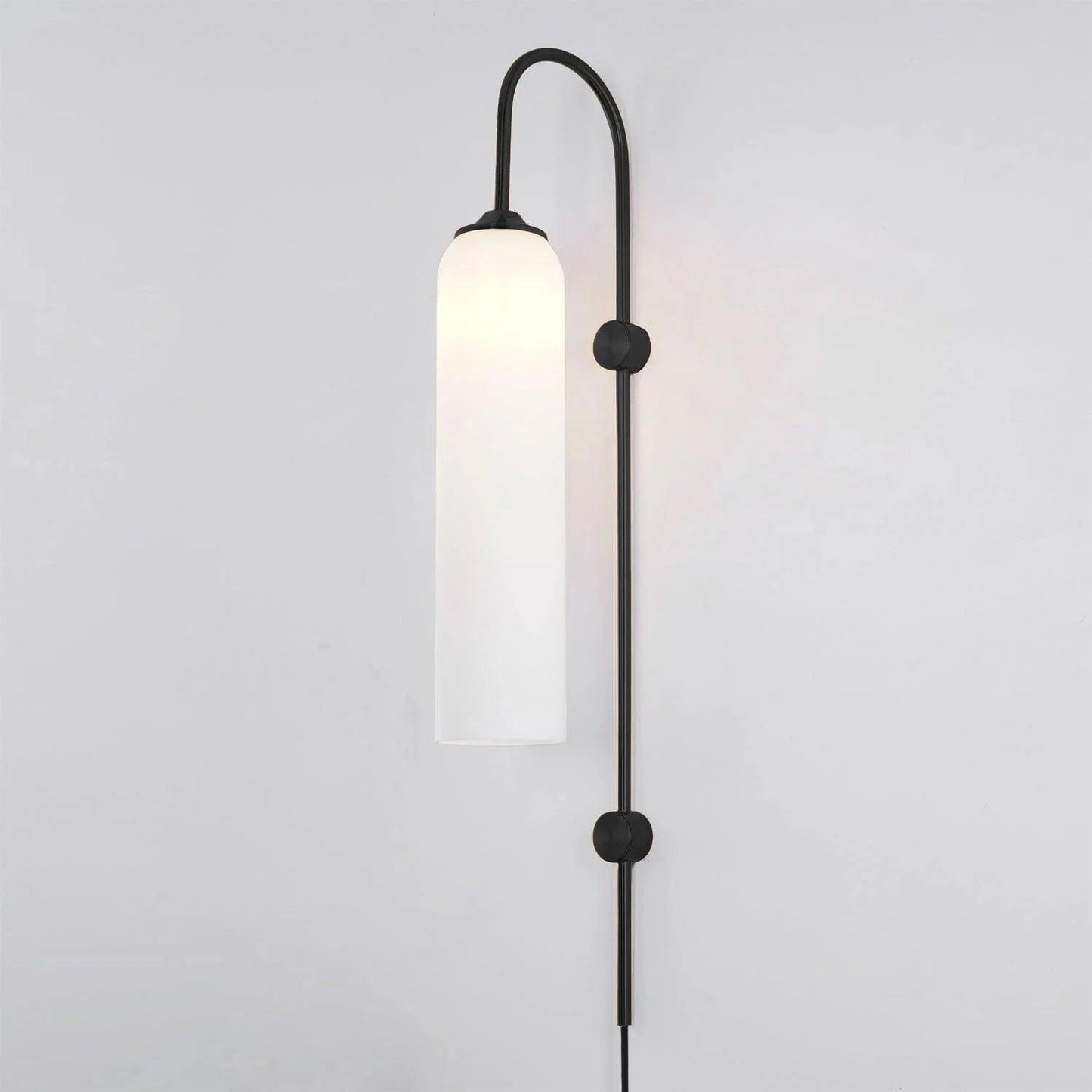 Modern Glass Plug-In Sconce Wall Lamp